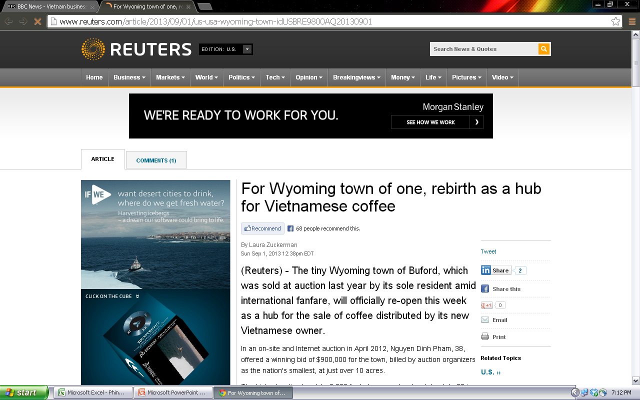 Reuters đưa tin về Buford